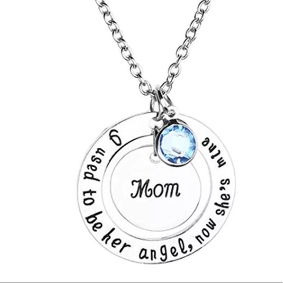 Jewelry - I used to be her Angel necklace mom 🆕 NWT charm